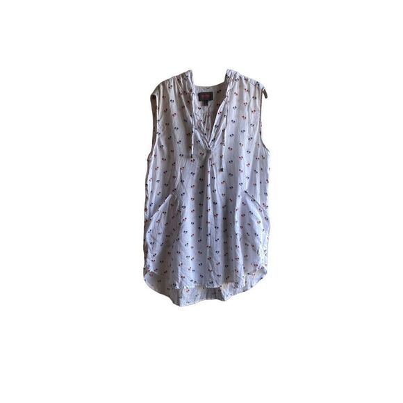 For Cynthia 100% linen, swim shirt, cover up palm tree print size large  - Picture 2 of 4